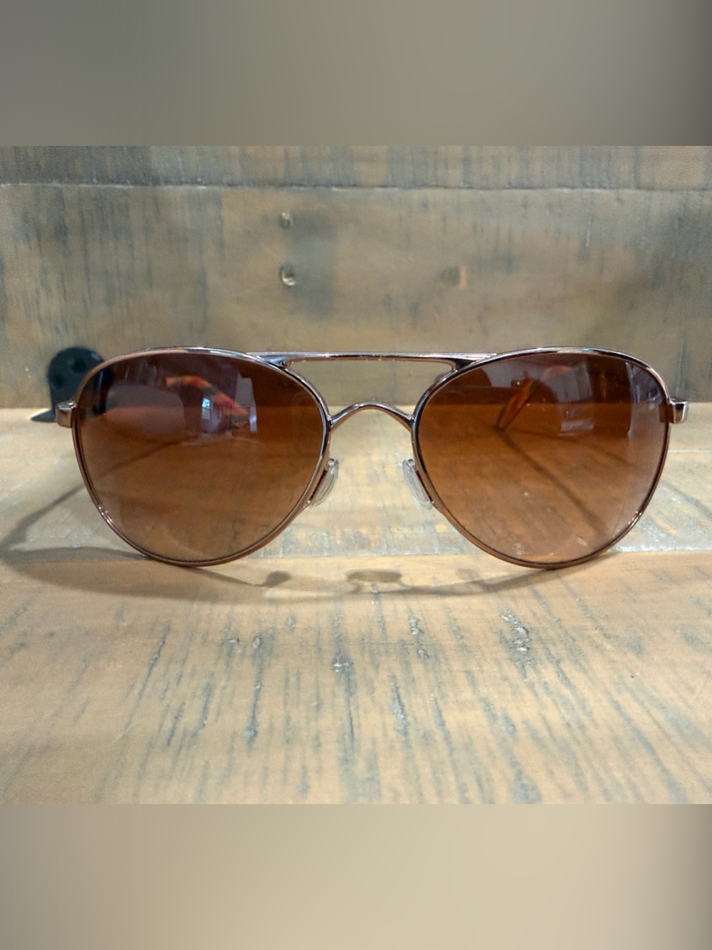 Oakley Given OO4068-05 Rose Gold Aviator Sunglasses + Case